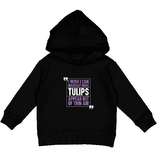 Tulip Garden Gardening Kids Pullover Hoodies