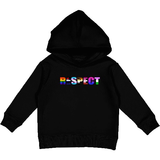 Respect - LGBTIQ Gay Pride Queer Coming Out Kids Pullover Hoodies