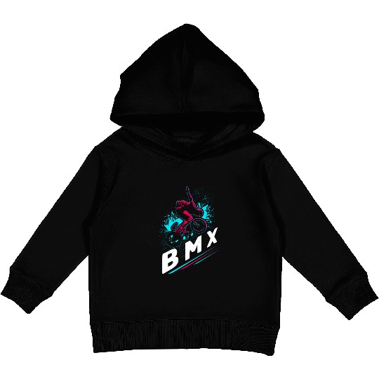 BMX Freestyle Bike Stunt Kids Pullover Hoodies