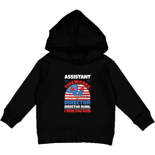 America American Fireworks Director 4th Of July Kids Pullover Hoodies