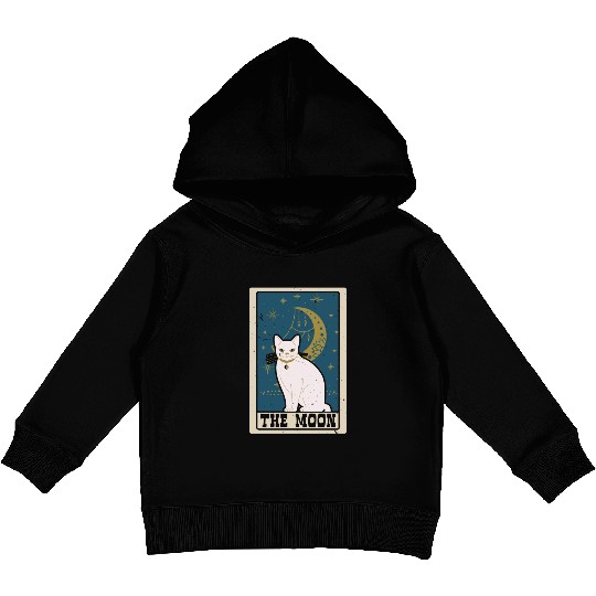 The Moon Tarot Card Shaman Fortune Telling Kids Pullover Hoodies