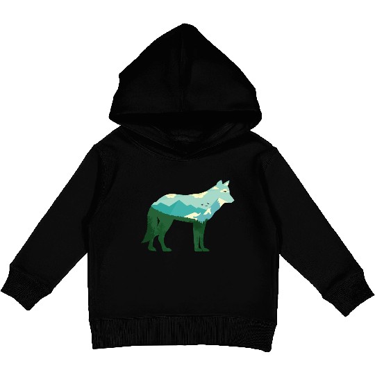 Mountain Wolf Kids Pullover Hoodies