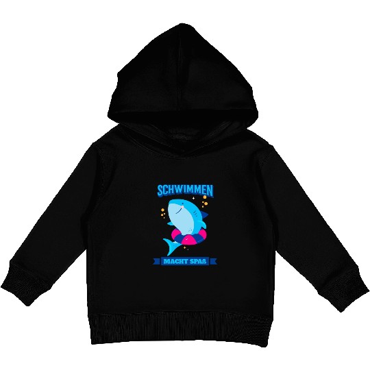 Learn To Swim Swimming Is Fun Kids Pullover Hoodies
