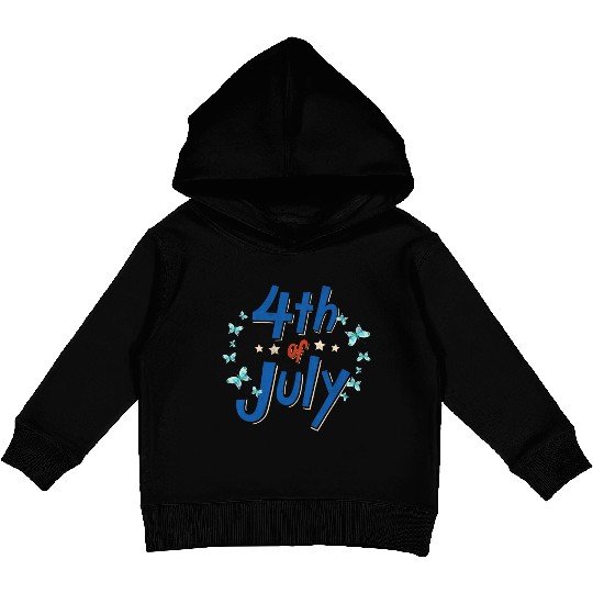4TH OF JULY Kids Pullover Hoodies