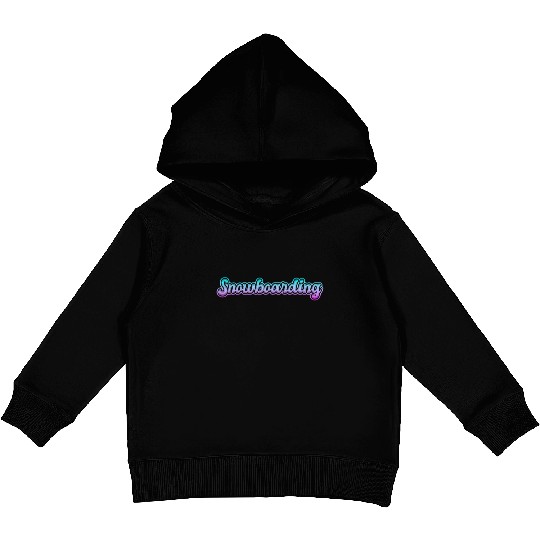 snowboarding Kids Pullover Hoodies