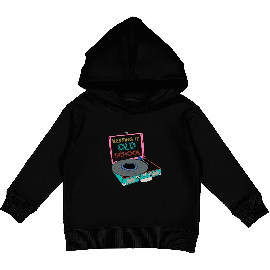 Old School Vinyl Music Lover Kids Pullover Hoodies
