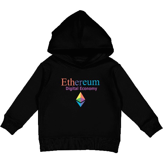 ETHEREUM DIGITAL ECONOMY Kids Pullover Hoodies