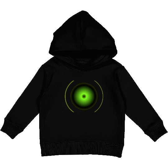Shapes dark green Kids Pullover Hoodies