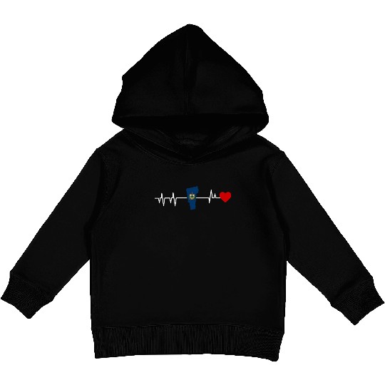 Vermont Heartbeat Gift Kids Pullover Hoodies