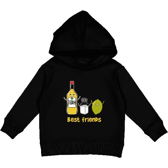Tequila Best friends for Tequila Lover Kids Pullover Hoodies
