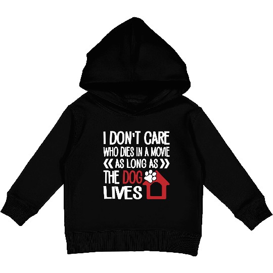 The Dog Lives Kids Pullover Hoodies