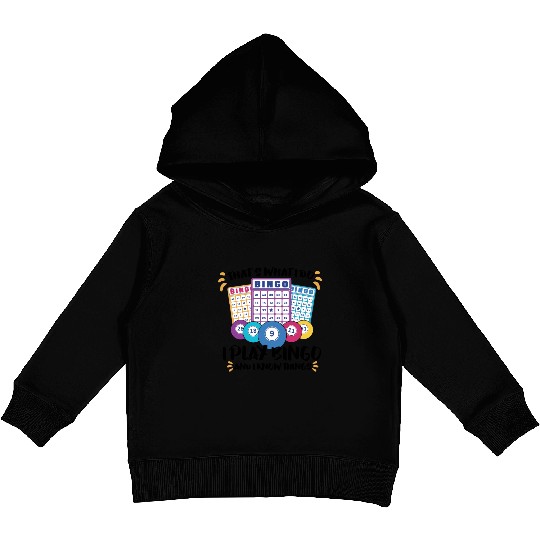 Bingo Card Game Grandma Bingo Player Bingo Cards Kids Pullover Hoodies