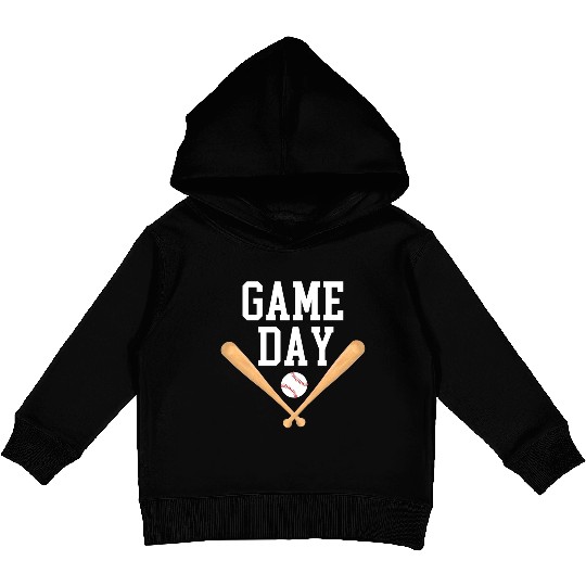 Game Day Baseball Baseball Life, Softball Kids Pullover Hoodies