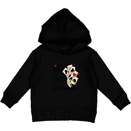 Poker Casino Poker Player Gambling Roulette Gift Kids Pullover Hoodies