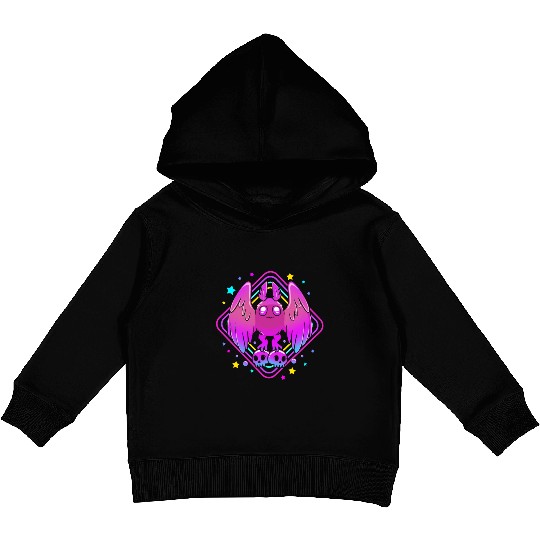 Pastel Goth Skull Aesthetic Gothic Cute Mothman Kids Pullover Hoodies