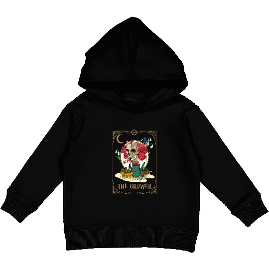 Grower Plants Tarot Card Occult Club Gothic Kids Pullover Hoodies