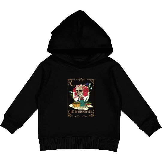 Horticulture Plants Tarot Card Occult Club Gothic Kids Pullover Hoodies