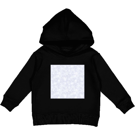 Lilac Snowflakes Pattern Kids Pullover Hoodies