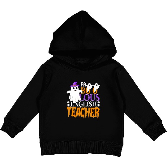 Faboolous English Teacher Halloween Teachers Gifts Kids Pullover Hoodies