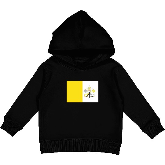 Official Vatican City Flag Vaticans Country Pride Kids Pullover Hoodies