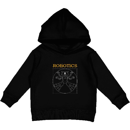 Robotics Robot Vitruvian Man Kids Pullover Hoodies
