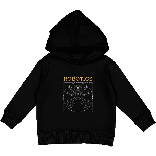 Robotics Robot Vitruvian Man Kids Pullover Hoodies