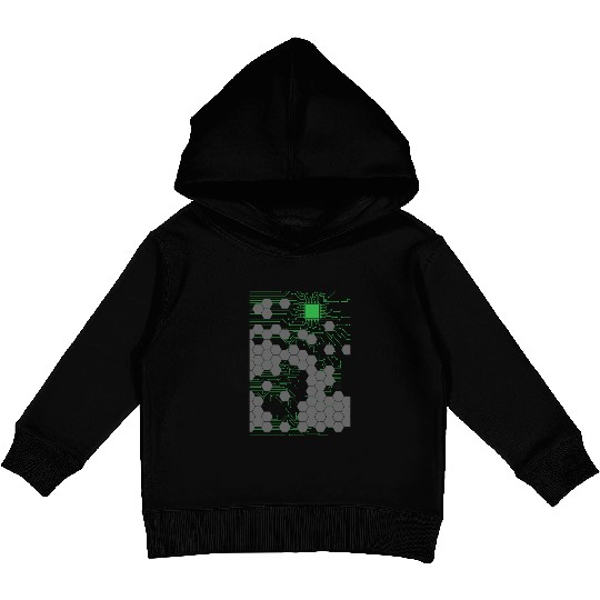 Computer Science Circuit Board Kids Pullover Hoodies