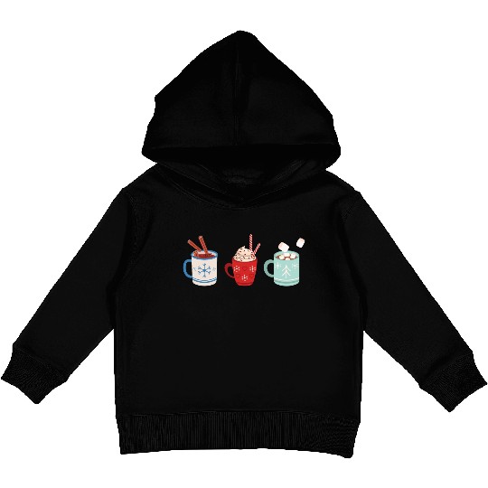 Coffee Christmas Latte Kids Pullover Hoodies