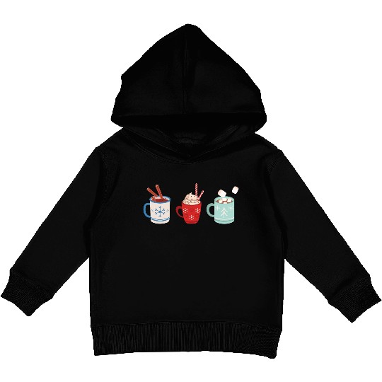 Coffee Christmas Latte Kids Pullover Hoodies