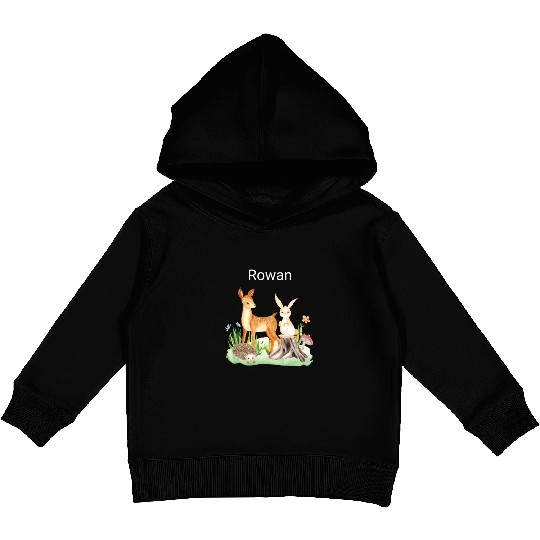 Animal deer rabbit hedgehog Rowan Kids Pullover Hoodies