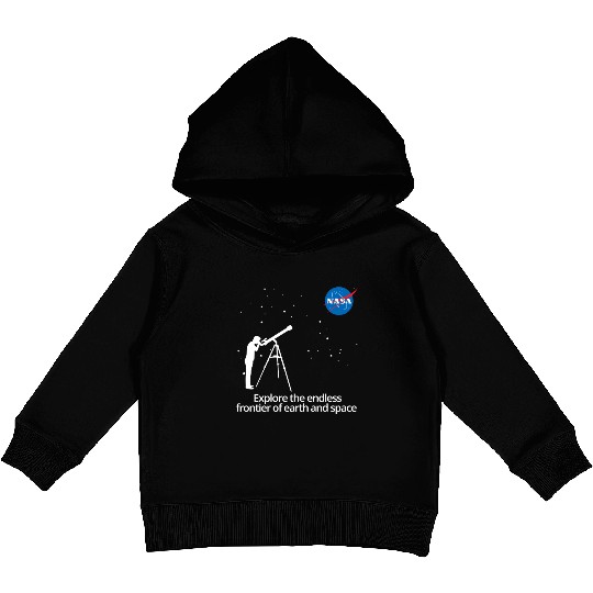 NASA Explore The Endless Frontier Of Earth Space Kids Pullover Hoodies