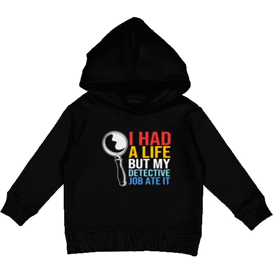 Crime Investigator Humor Funny Private Detective Kids Pullover Hoodies