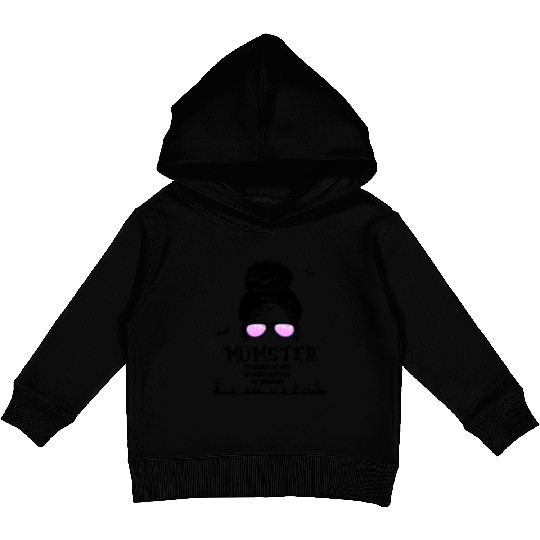 MOMSTER Creepy Halloween Version Of Mama Kids Pullover Hoodies