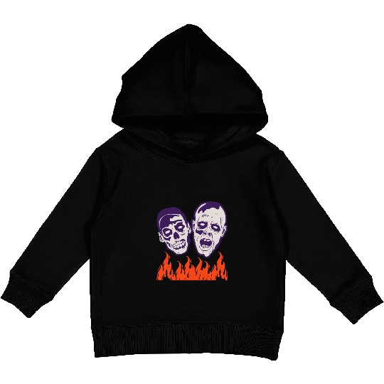 Fine Graphic Halloween Zombie Funny Kids Pullover Hoodies