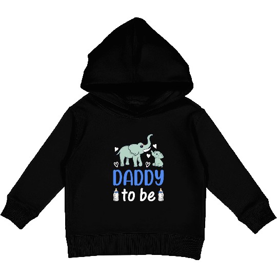 New Daddy Paternity New Dad - Elephant Daddy To Be Kids Pullover Hoodies