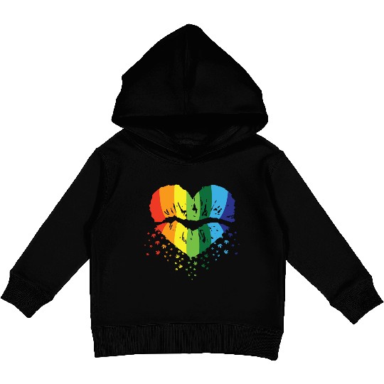 LBGT Flag Gay Pride Human Vintage Rainbow Kids Pullover Hoodies