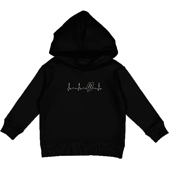 Ice Cream. Heart. Love. EKG. Pulse. Beat. Kids Pullover Hoodies