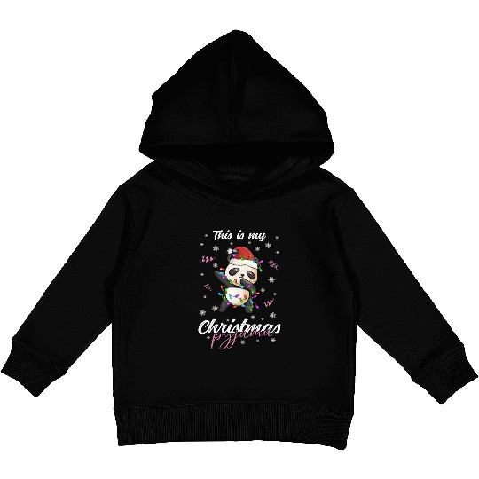 Winter Christmas Pyjama Panda Kids Pullover Hoodies