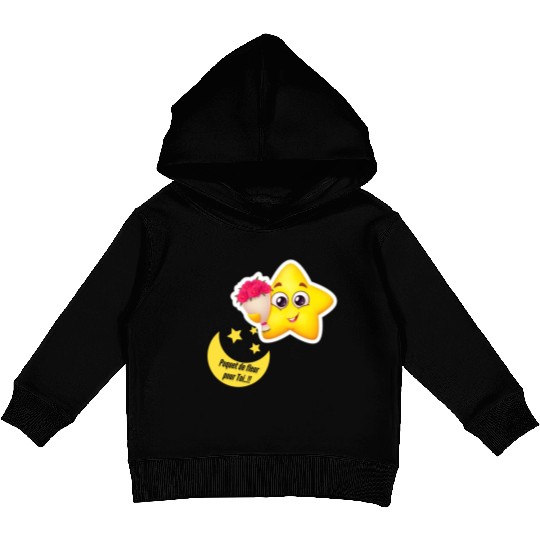Design d'étoile et lune Kids Pullover Hoodies