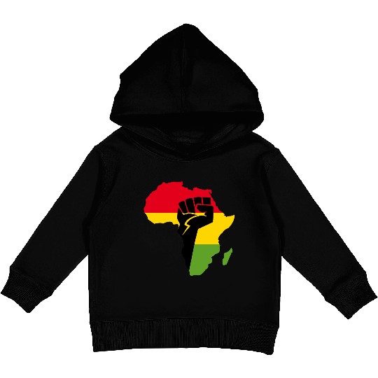 African Black Power Kids Pullover Hoodies