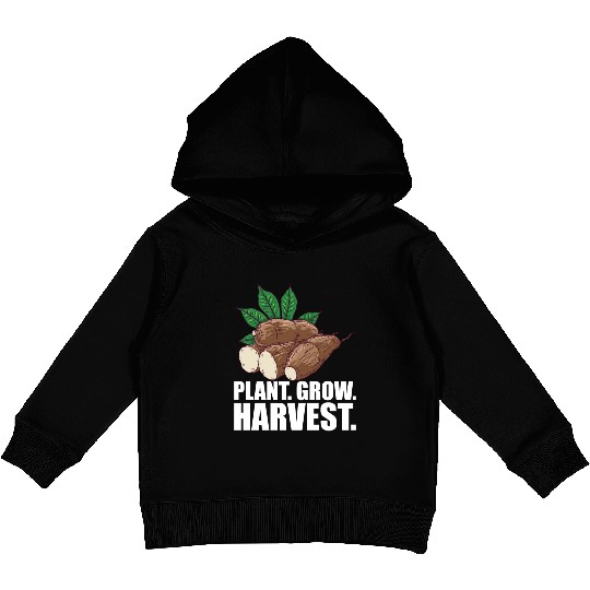 Cassava Farmer - Plant Grow Harvest Kids Pullover Hoodies