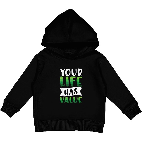 Mental Health Your Life Has Value Kids Pullover Hoodies