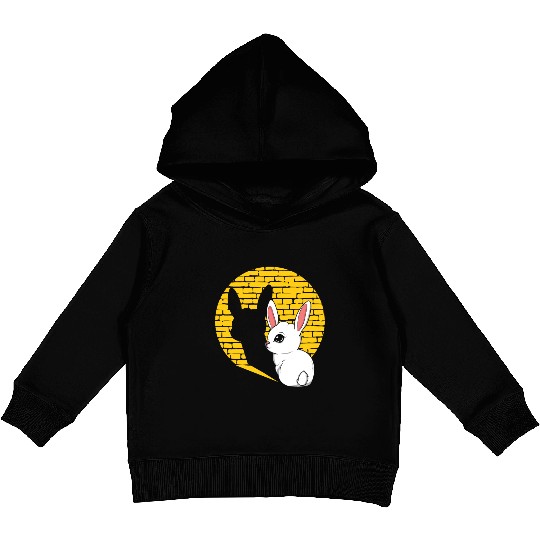 Rock Sign Kawaii Bunny Music Heavy Rock Metal Kid Kids Pullover Hoodies