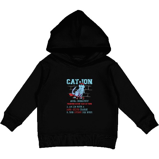 Cat Whisperer Science Lover Biology Teacher Kitten Kids Pullover Hoodies