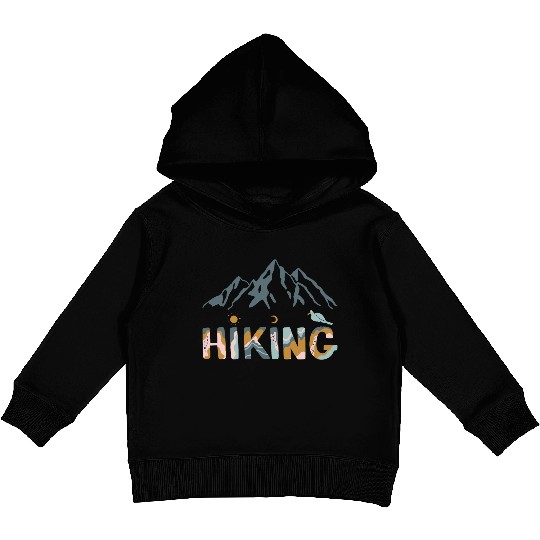 Hiking - KEEP CALM and HIKE ON Kids Pullover Hoodies