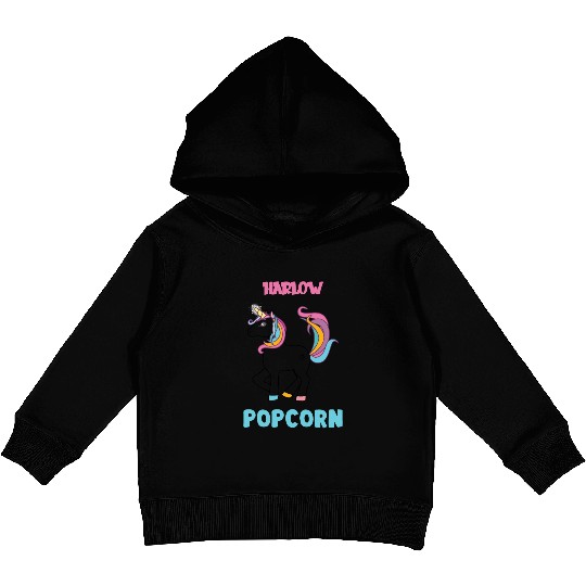 Harlow And Popcorn Merch Popcorn The Pony Kids Pullover Hoodies