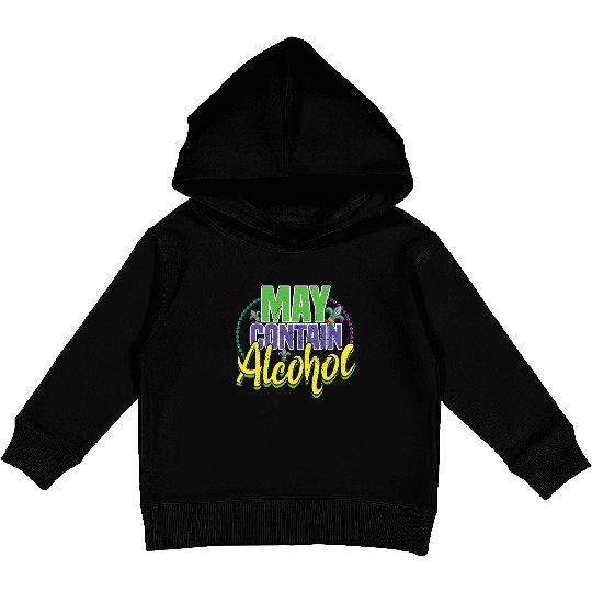Alcohol Lover Festival Parade Beads Mardi Gras Kids Pullover Hoodies