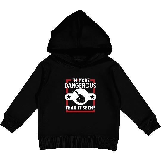 Jiu jitsu more dangerous than it seems jujutsu mma Kids Pullover Hoodies