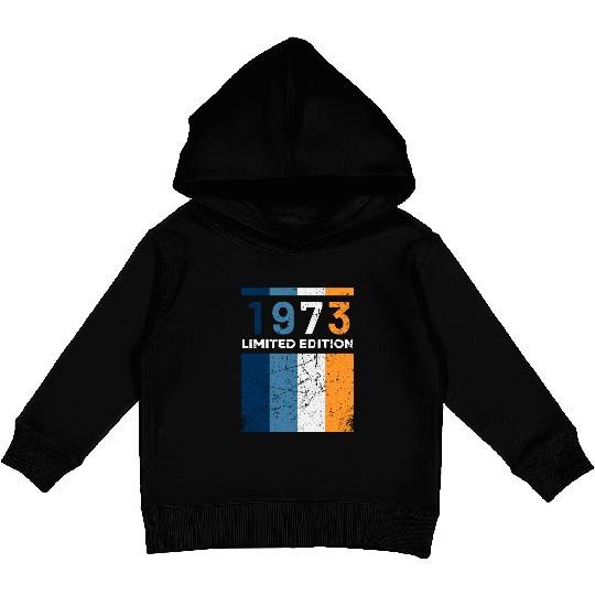 50 Years Vintage 1973 Retro 50th Birthday Kids Pullover Hoodies