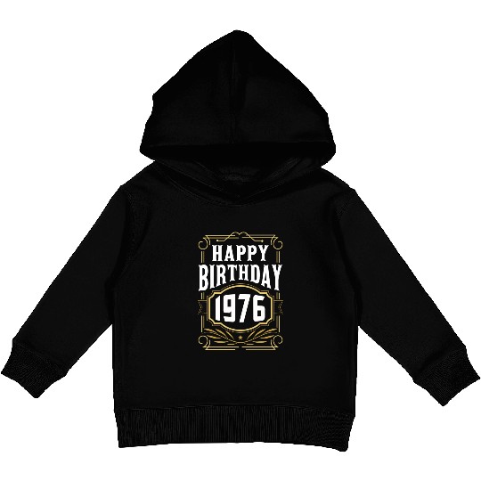 1976. Birthday Gift Birthday Vintage Kids Pullover Hoodies